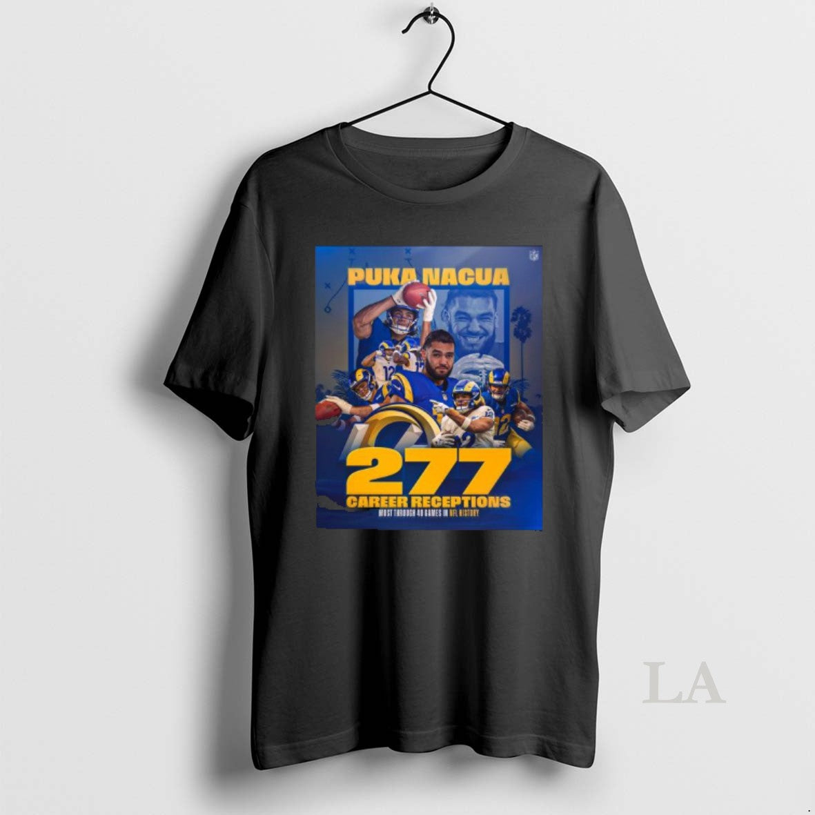 Original Puka Nacua Rams 277 Career Receptions T-Shirts, Hoodie, Sweatshirt | CiraTrend.com