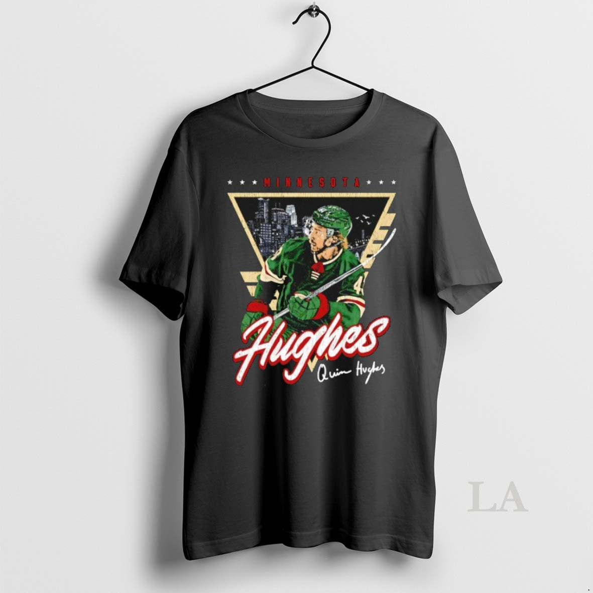 Original Quinn Hughes Minnesota Wild Hockey Triangle Graphic T-Shirts, Hoodie, Sweatshirt | CiraTrend.com