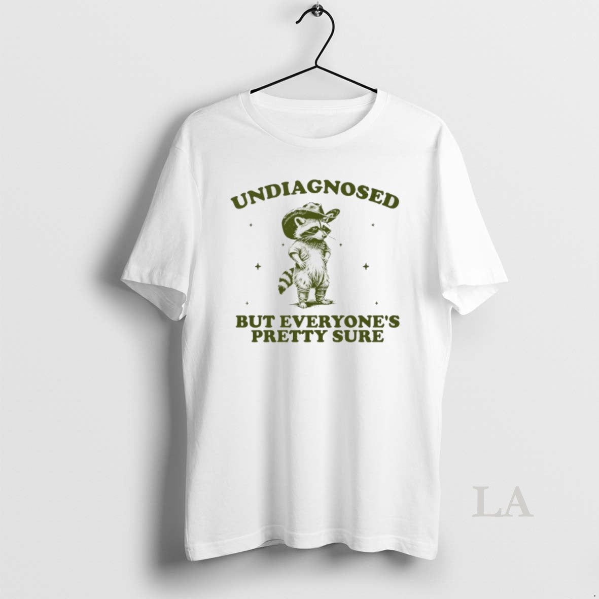 Original Raccoon Cowboy Undiagnosed But Everyones Pretty Sure T-Shirts, Hoodie, Sweatshirt | CiraTrend.com