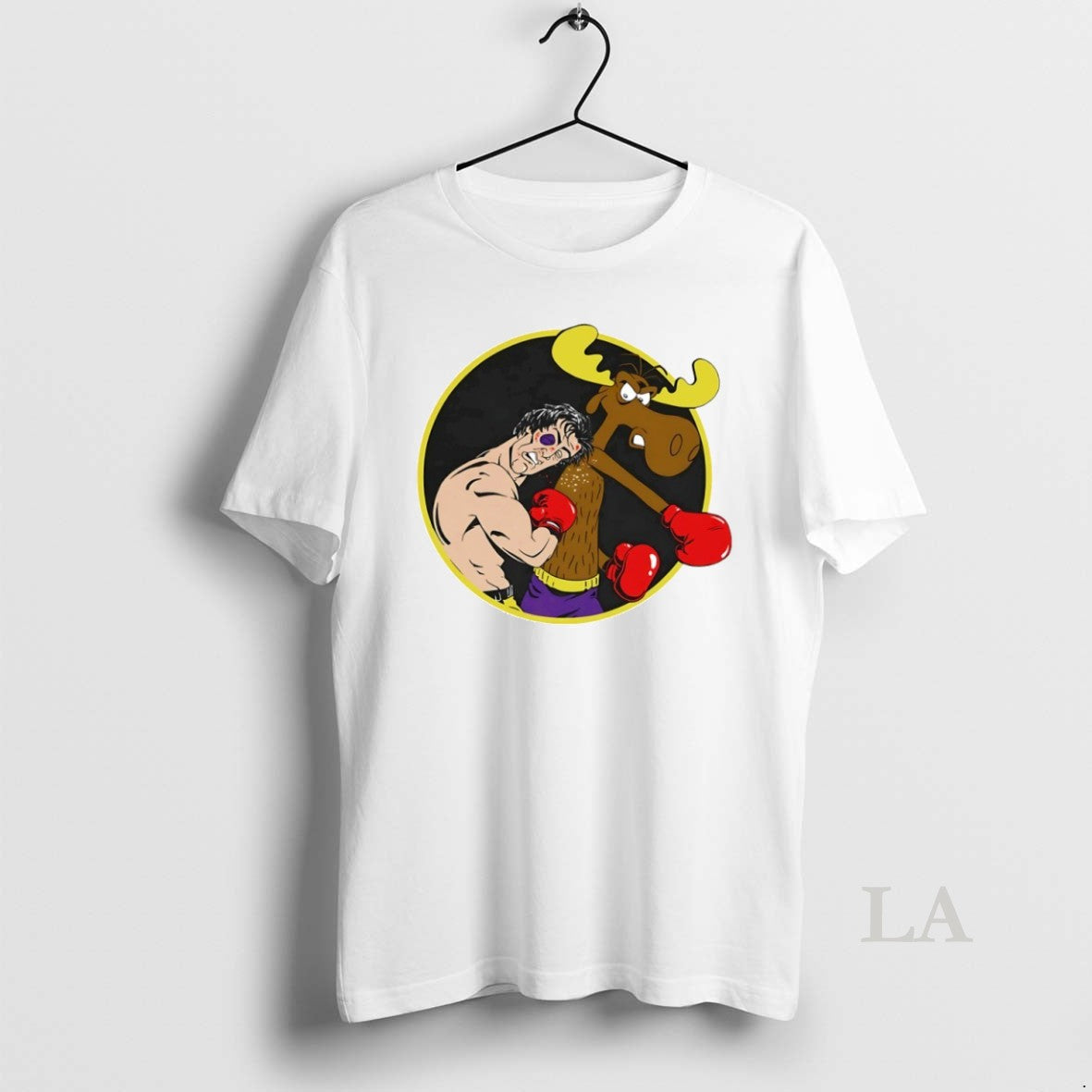 Original Rocky Vs Bullwinkle Circle T-Shirts, Hoodie, Sweatshirt | CiraTrend.com