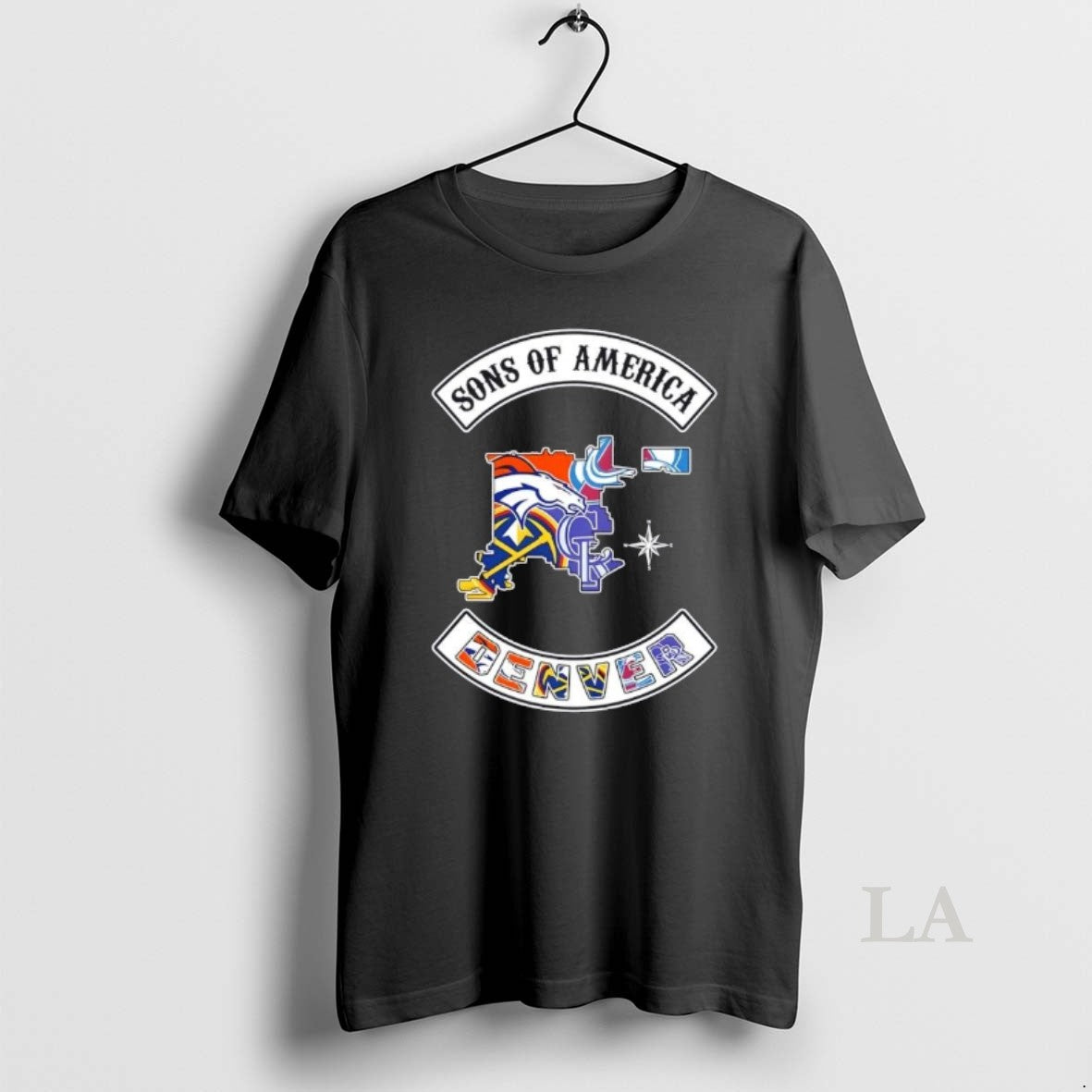 Original Son Of America Denver Map Sports Logos Combine T-Shirts, Hoodie, Sweatshirt | CiraTrend.com