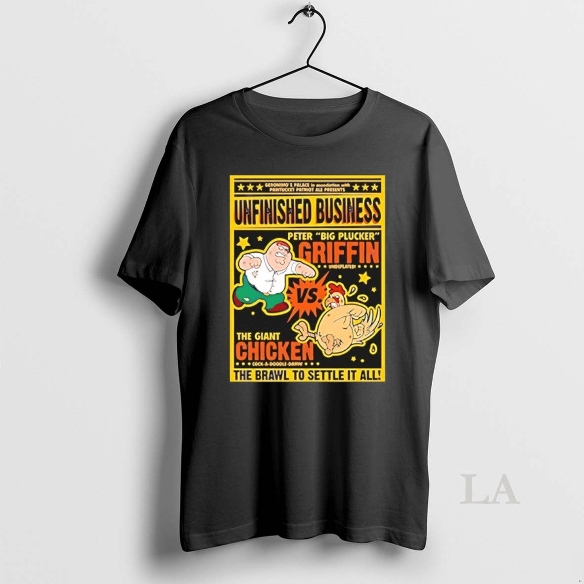 Original Unfinished Business Peter Griffin Vs Giant Chicken T-Shirts, Hoodie, Sweatshirt | CiraTrend.com