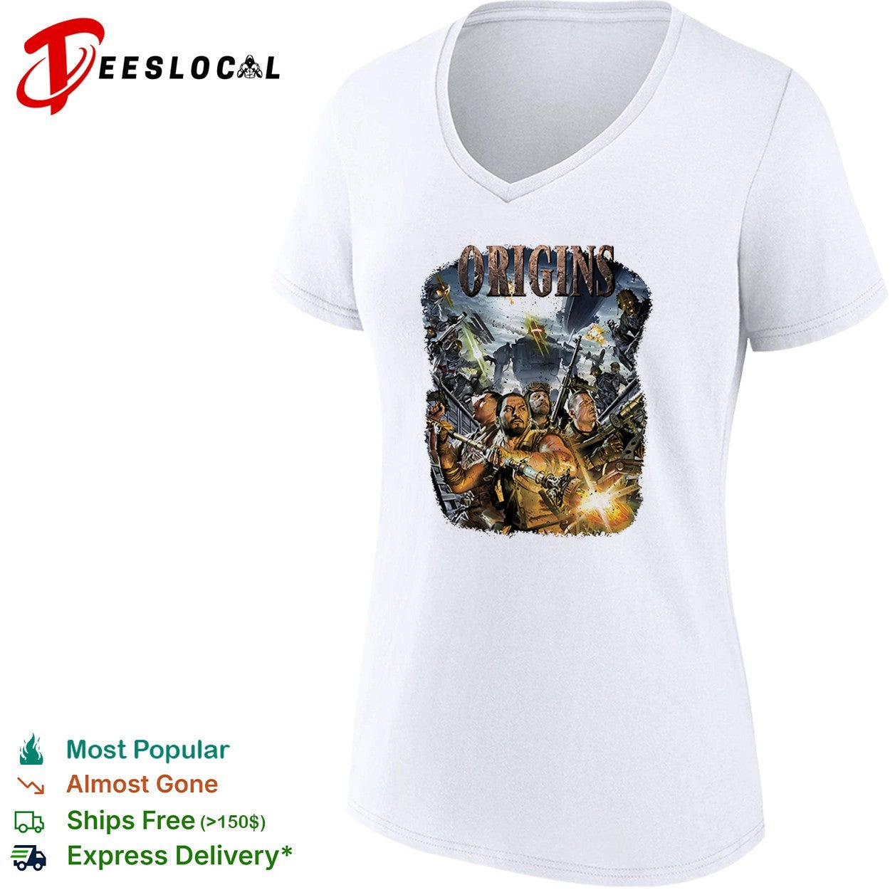 Origins Call of Duty Zombies Tank Dempsey Nikolai Belinski Takeo Masaki Edward shirt