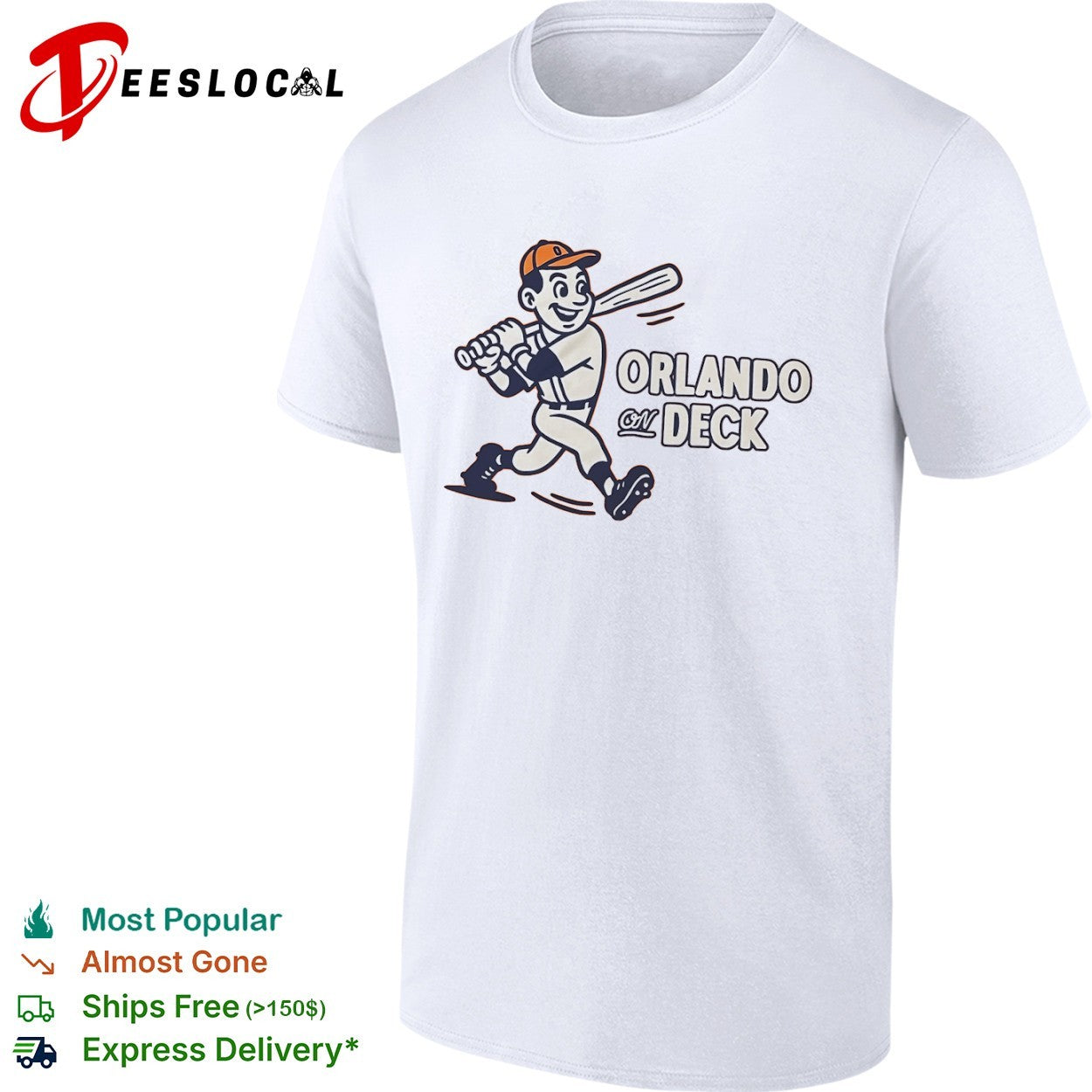 Orlando On Deck Baseball mascot Shirt