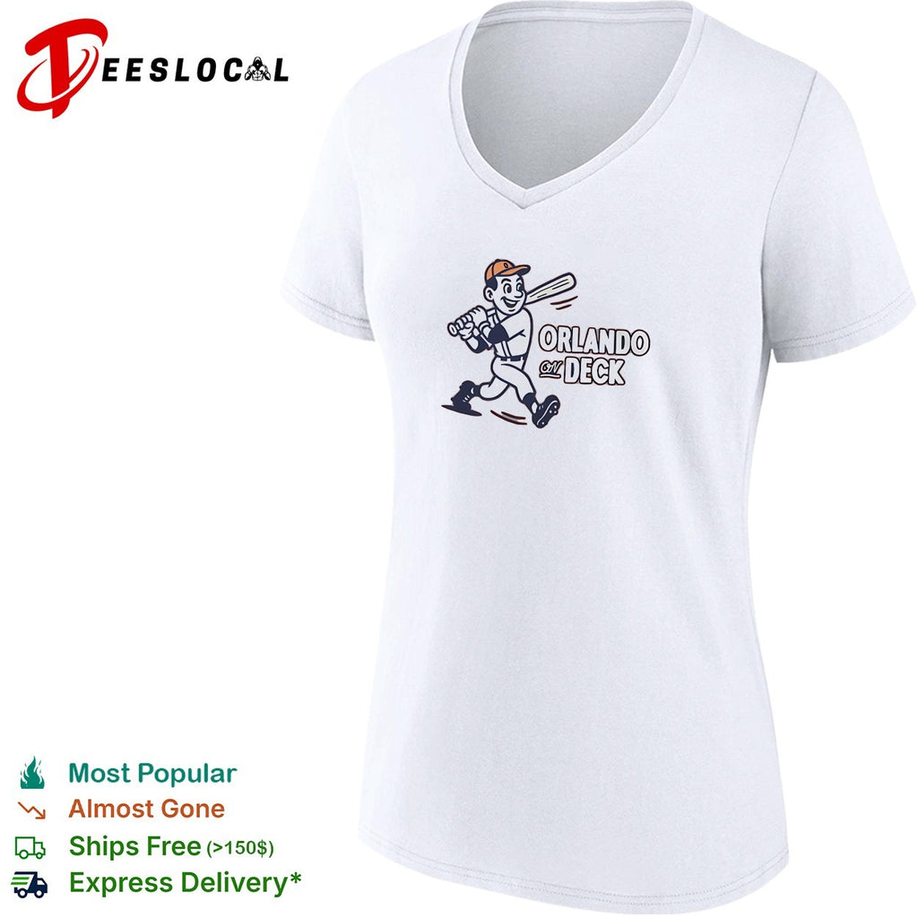Orlando on deck baseball mascot running shirt