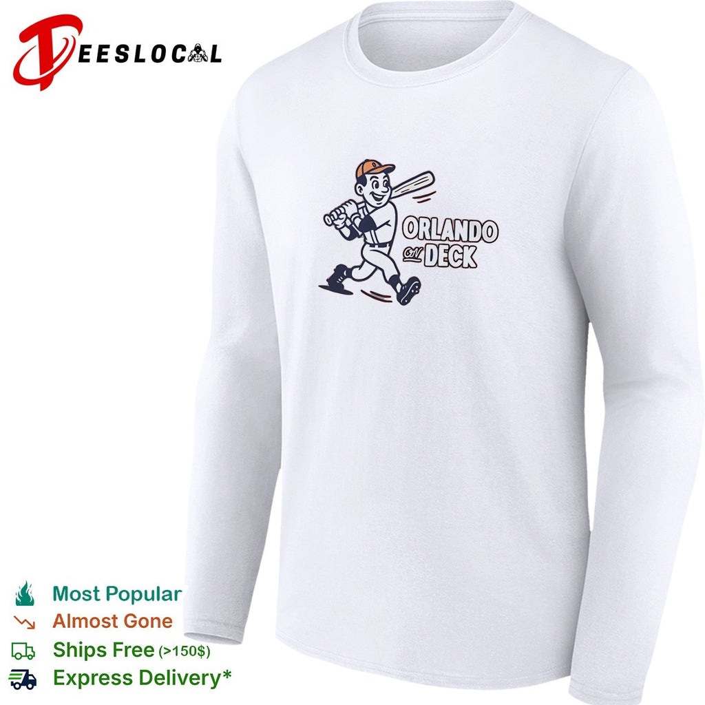 Orlando on deck baseball mascot running shirt