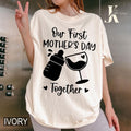 Our First Mother's Day Shirt, Mothers Day Matching Shirt, Mother's Day Mommy And Baby Outfit, Mother's Day Gift Hoodie,...