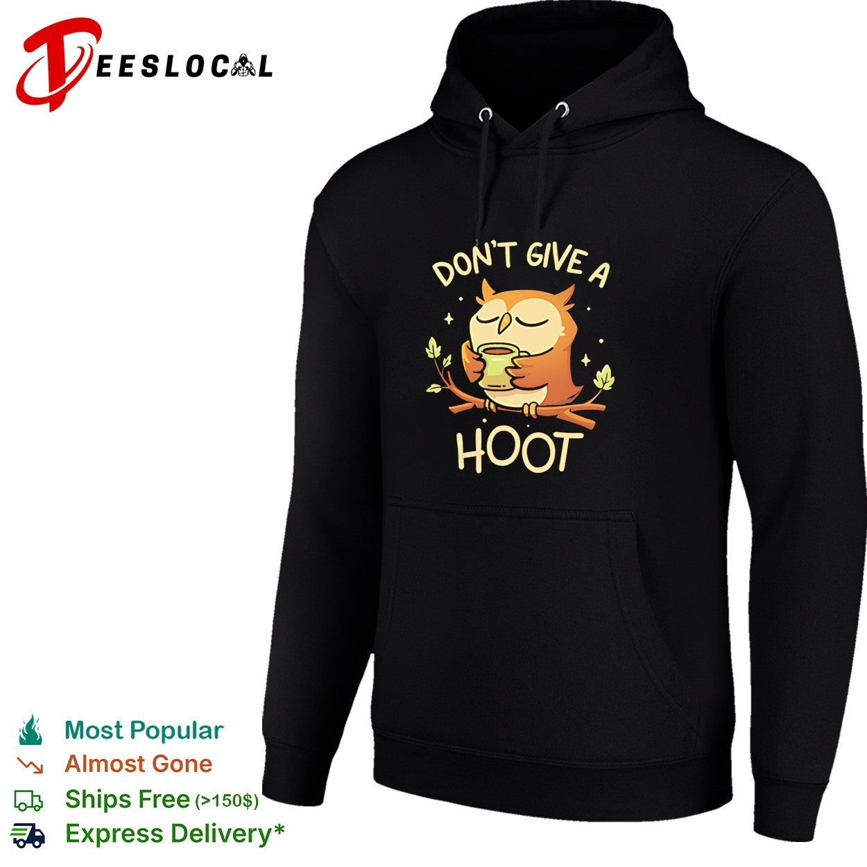 Owl with a cup of coffee don’t give a hoot shirt