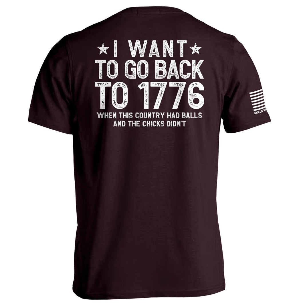 I Want To Go Back To 1776 T-Shirts, Hoodie, Sweatshirt | CiraTrend.com (Image 2)