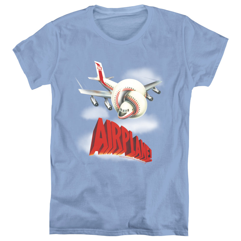 Airplane! Logo Womens T Shirt Carolina Blue Hoodie, Sweatshirt | CiraTrend.com