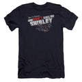 Airplane! Don't Call Me Shirley Premium Bella Canvas Slim Fit Mens T Shirt Navy Blue Hoodie, Sweatshirt | CiraTrend.com