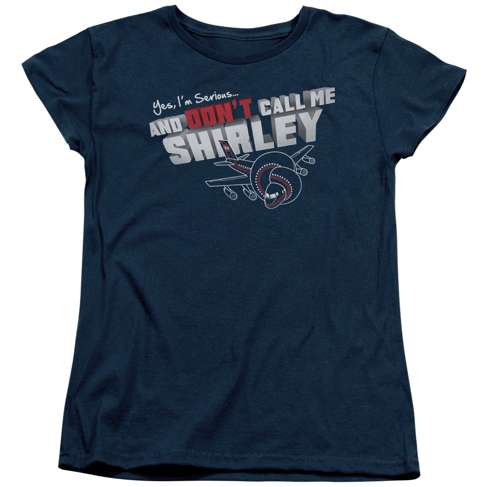 Airplane! Don't Call Me Shirley Womens T Shirt Navy Blue Hoodie, Sweatshirt | CiraTrend.com