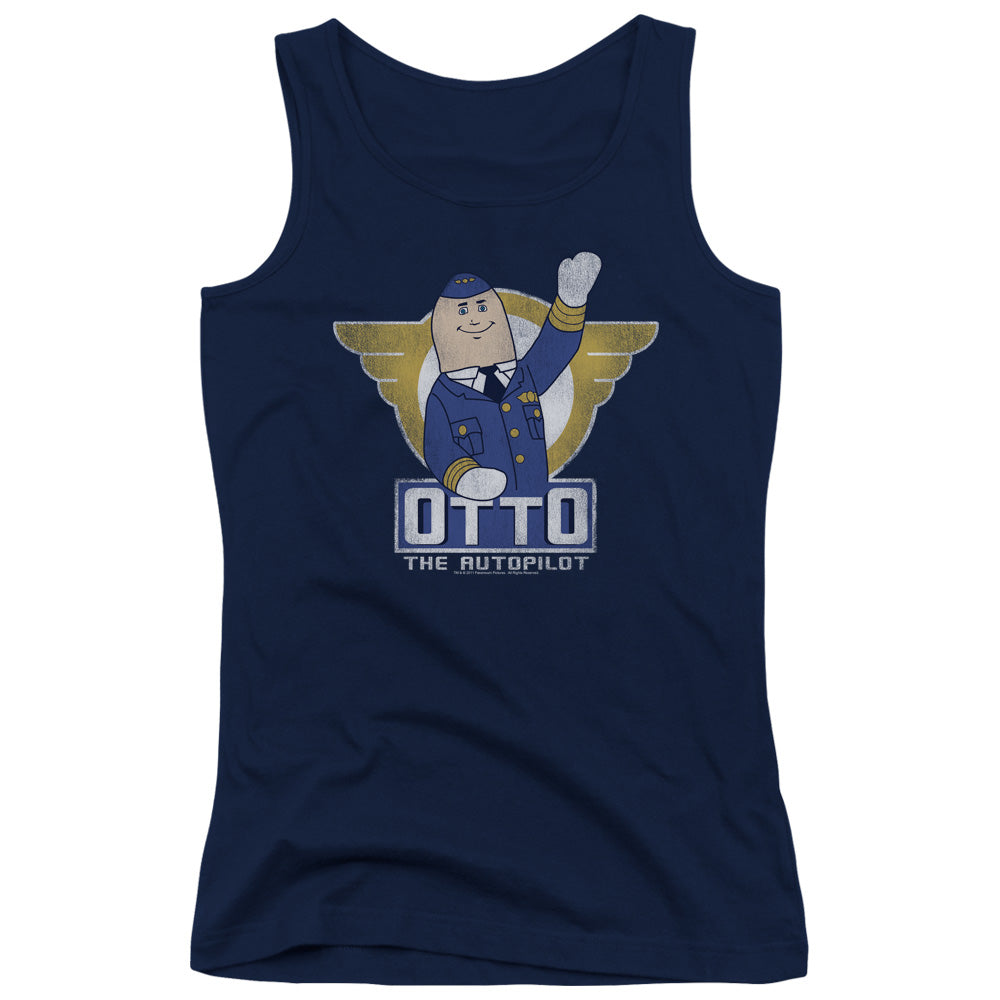 Airplane! OTTO The Autopilot Womens Tank Top Shirt Navy Blue Hoodie, Sweatshirt | CiraTrend.com