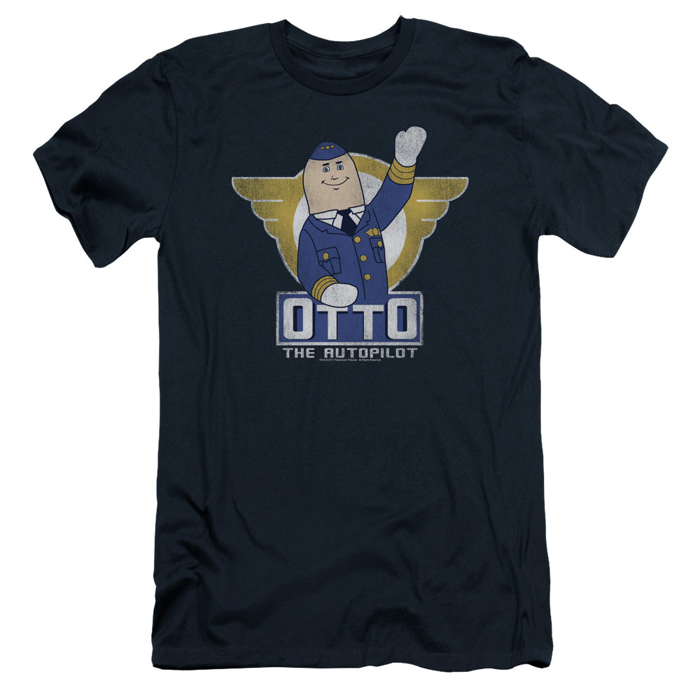 Airplane! OTTO The Autopilot Slim Fit Mens T Shirt Navy Blue Hoodie, Sweatshirt | CiraTrend.com