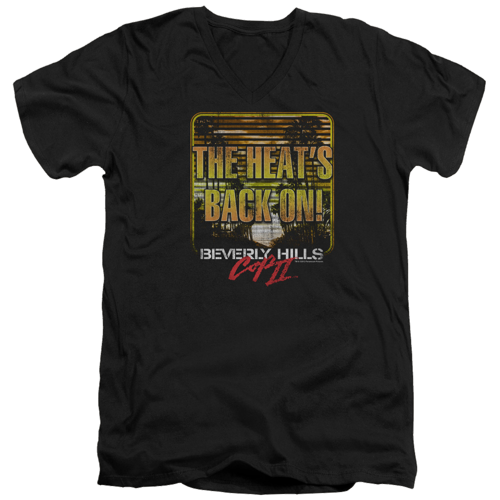 Beverly Hills Cop The Heats Back On - Men's V-Neck T-Shirt Hoodie, Sweatshirt | CiraTrend.com