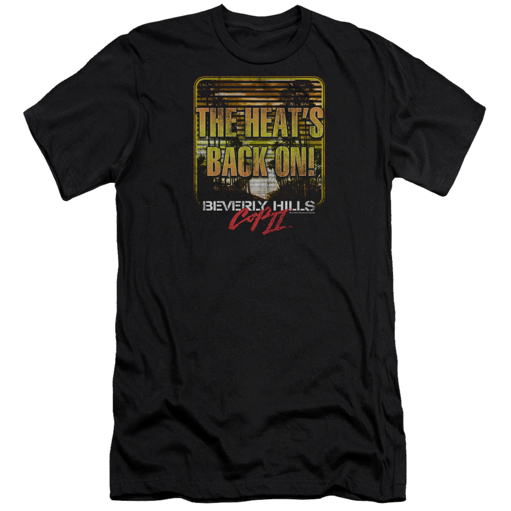 Beverly Hills Cop The Heats Back On - Men's Premium Slim Fit T-Shirt Hoodie, Sweatshirt | CiraTrend.com
