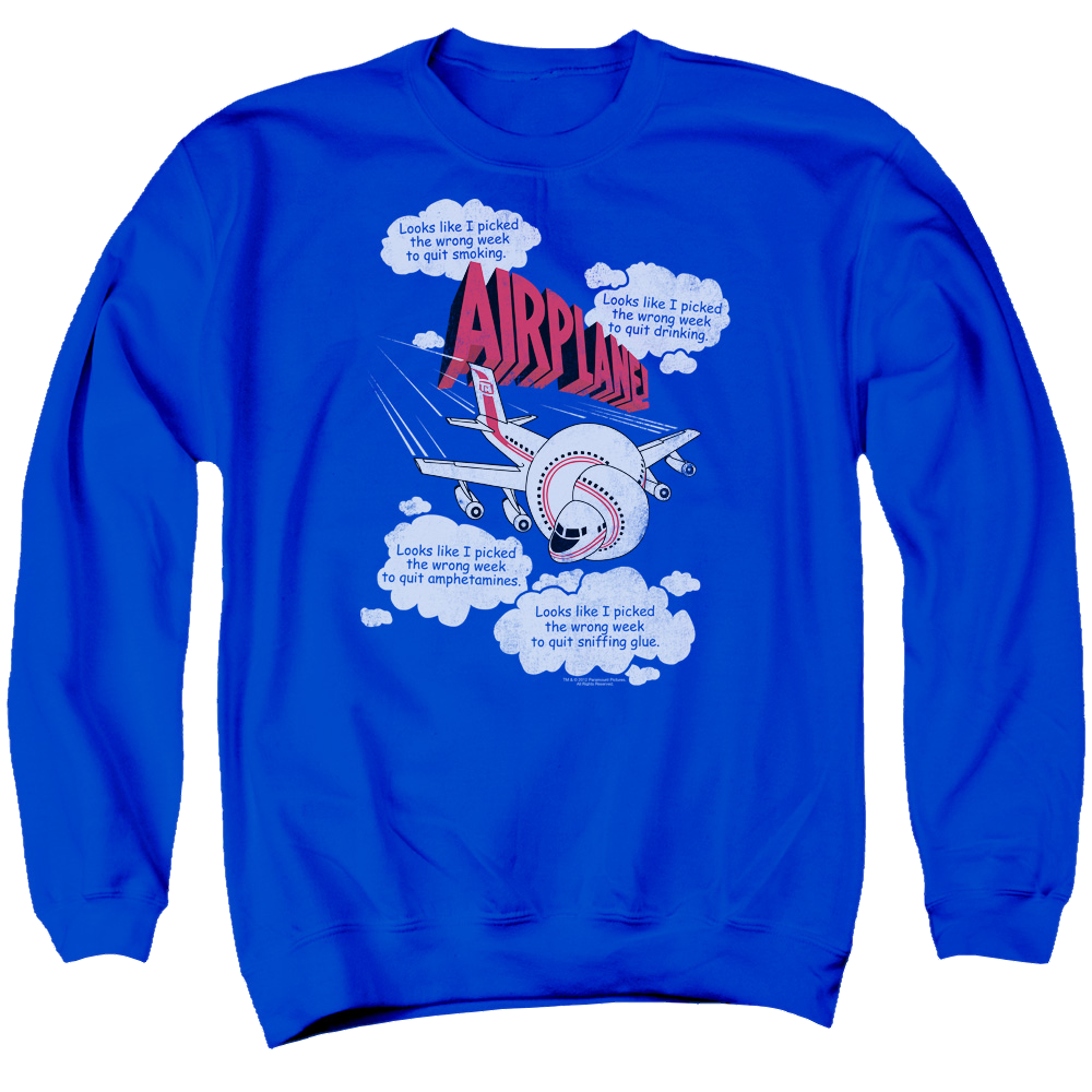 Airplane Picked The Wrong Day - Men's Crewneck Sweatshirt T-Shirts, Hoodie | CiraTrend.com