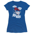Airplane! Picked The Wrong Day Junior Sheer Cap Sleeve Womens T Shirt Royal Blue Hoodie, Sweatshirt | CiraTrend.com