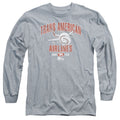 Airplane Trans American Mens Long Sleeve Shirt Athletic Heather Hoodie, Sweatshirt | CiraTrend.com (Image 1)