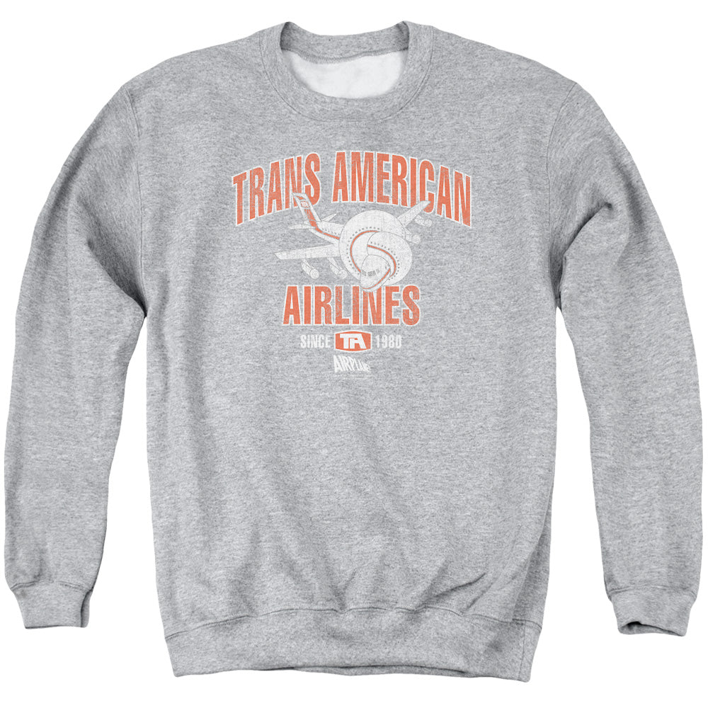 Airplane Trans American Mens Crewneck Sweatshirt Athletic Heather T-Shirts, Hoodie | CiraTrend.com (Image 1)