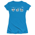 Airplane! Johnny Improv Junior Sheer Cap Sleeve Womens T Shirt Turquoise Hoodie, Sweatshirt | CiraTrend.com