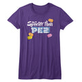 Pez Girls Juniors S/S T-Shirt - Sweeter Than - Solid Purple Hoodie, Sweatshirt | CiraTrend.com