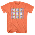 Pez Mens S/S T-Shirt - Stacked Pez - Heather Bright Orange Heather Hoodie, Sweatshirt | CiraTrend.com