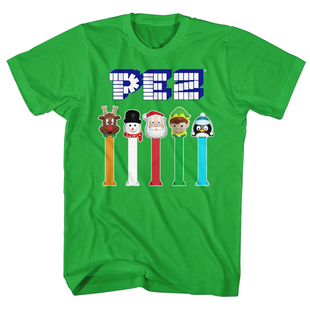 Pez Mens S/S T-Shirt - Christmas Pez - Solid Kelly Hoodie, Sweatshirt | CiraTrend.com