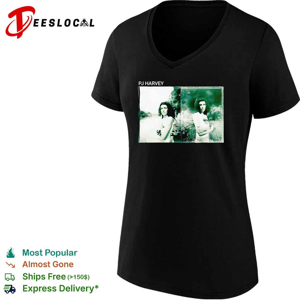 PJ Harvey standing by river shirt