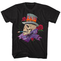 Poison Mens S/S T-Shirt - Skull Smokin Poison - Solid Black Hoodie, Sweatshirt | CiraTrend.com