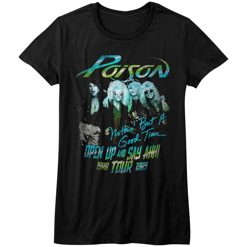 Poison Girls Juniors S/S T-Shirt - Tour Shirt - Solid Black Hoodie, Sweatshirt | CiraTrend.com