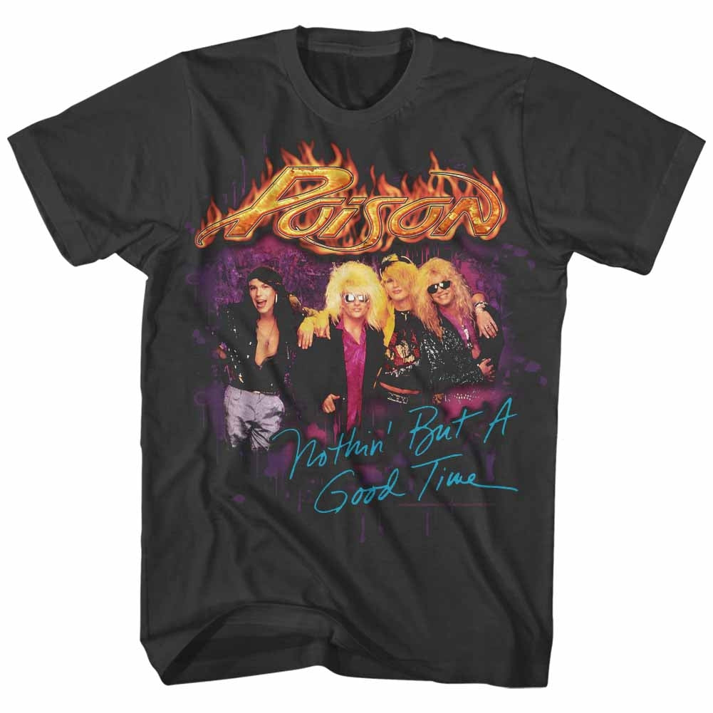 Poison Mens S/S T-Shirt - Goodtimes - Solid Smoke Hoodie, Sweatshirt | CiraTrend.com