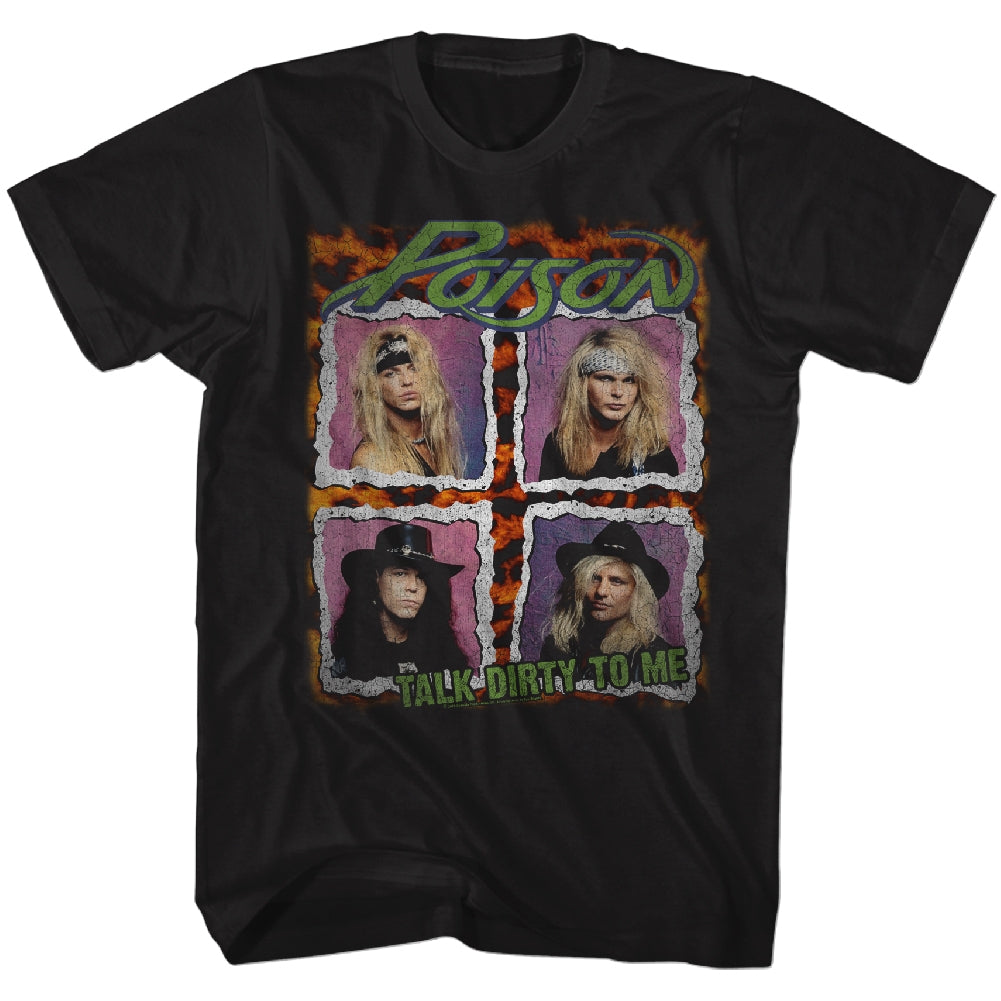 Poison Mens S/S T-Shirt - Dist. Tour Shirt - Solid Black Hoodie, Sweatshirt | CiraTrend.com