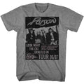 Poison Mens S/S T-Shirt - Look What Tour - Heather Graphite Heather Hoodie, Sweatshirt | CiraTrend.com