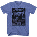 Poison Mens S/S T-Shirt - Look What Tour - Heather Royal Heather Hoodie, Sweatshirt | CiraTrend.com