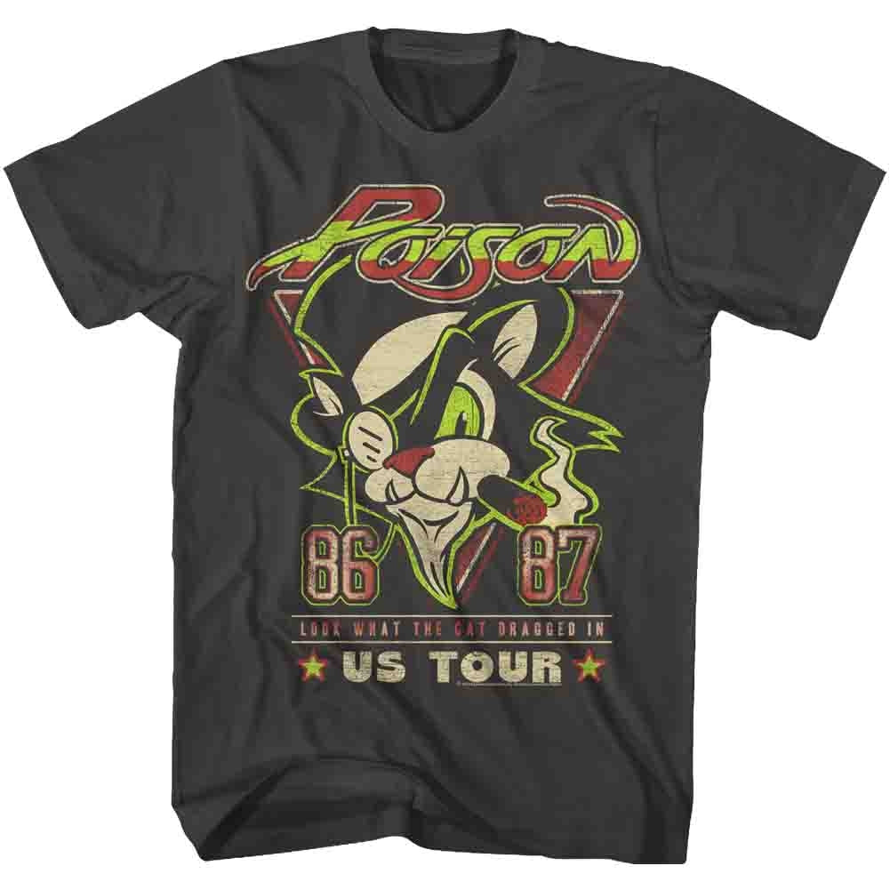 Poison Mens S/S T-Shirt - Poison Snake - Solid Smoke Hoodie, Sweatshirt | CiraTrend.com
