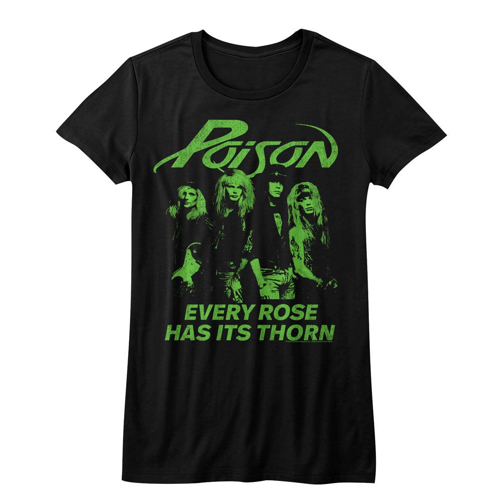 Poison Every Rose Has Its Thorn Official Ladies T-Shirt Hoodie, Sweatshirt | CiraTrend.com