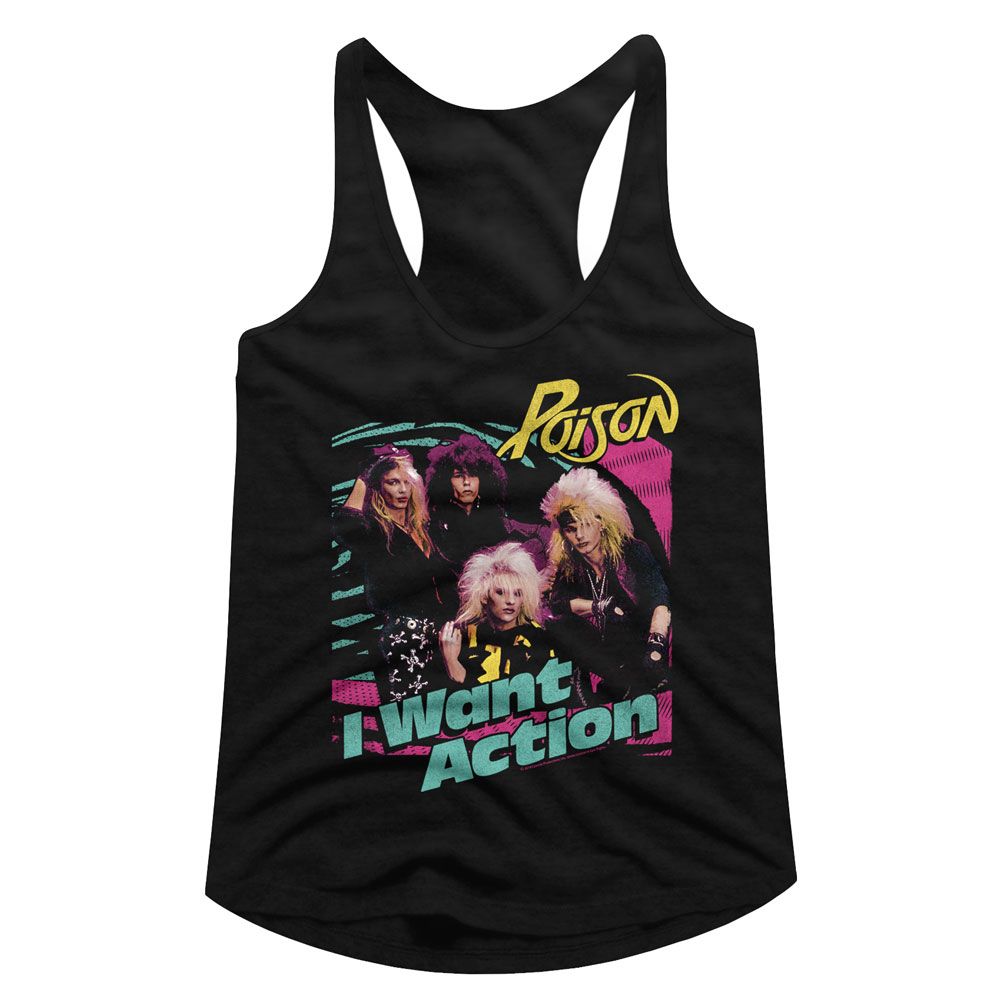 Poison Bright Action Official Ladies Racerback Shirt Hoodie, Sweatshirt | CiraTrend.com