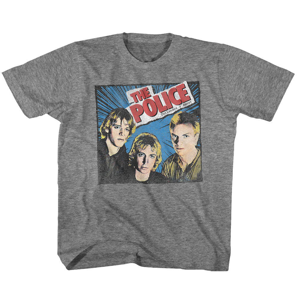 The Police Toddler S/S T-Shirt - Comic-Ish - Heather Graphite Heather Hoodie, Sweatshirt | CiraTrend.com