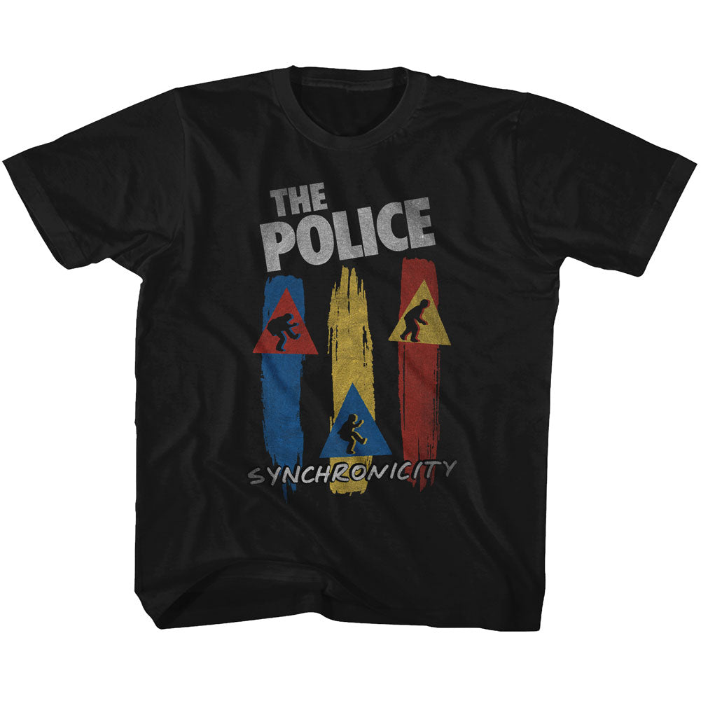 The Police Youth S/S T-Shirt - Synchro - Solid Black Hoodie, Sweatshirt | CiraTrend.com