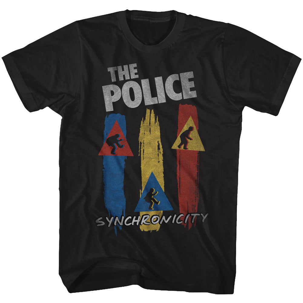 The Police Mens S/S T-Shirt - Synchro - Solid Black Hoodie, Sweatshirt | CiraTrend.com