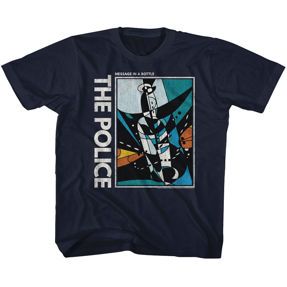 The Police Youth S/S T-Shirt - Message In A Bottle - Solid Navy Hoodie, Sweatshirt | CiraTrend.com
