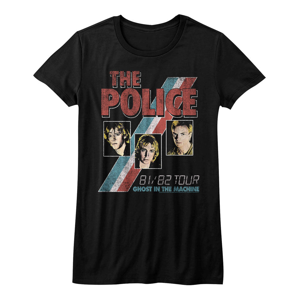 The Police Girls Juniors S/S T-Shirt - Ghost In The Machine - Solid Black Hoodie, Sweatshirt | CiraTrend.com