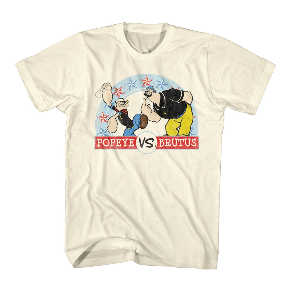 Popeye Mens S/S T-Shirt - Vs - Solid Natural Hoodie, Sweatshirt | CiraTrend.com
