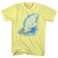 Popeye Mens S/S T-Shirt - Sailin' On - Heather Yellow Heather Hoodie, Sweatshirt | CiraTrend.com