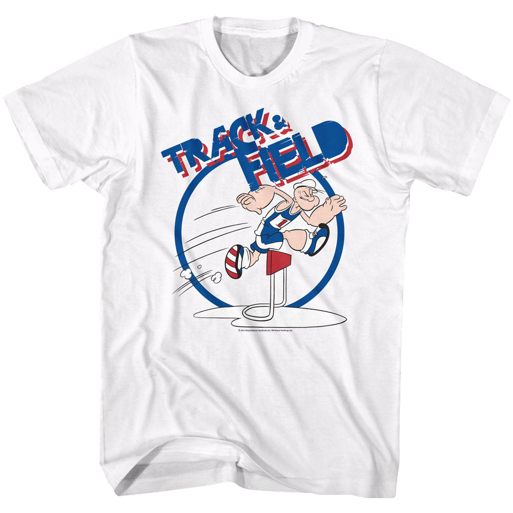 Popeye Mens S/S T-Shirt - Trax - Solid White Hoodie, Sweatshirt | CiraTrend.com