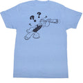 Popeye Mens S/S T-Shirt - Whad - Heather Light Blue Heather Hoodie, Sweatshirt | CiraTrend.com