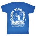 Popeye Mens S/S T-Shirt - Whiteness - Heather Royal Heather Hoodie, Sweatshirt | CiraTrend.com