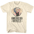 Popeye Mens S/S T-Shirt - Muscle - Solid Natural Hoodie, Sweatshirt | CiraTrend.com