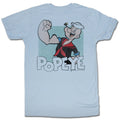 Popeye Mens S/S T-Shirt - Popeye - Solid Light Blue Hoodie, Sweatshirt | CiraTrend.com